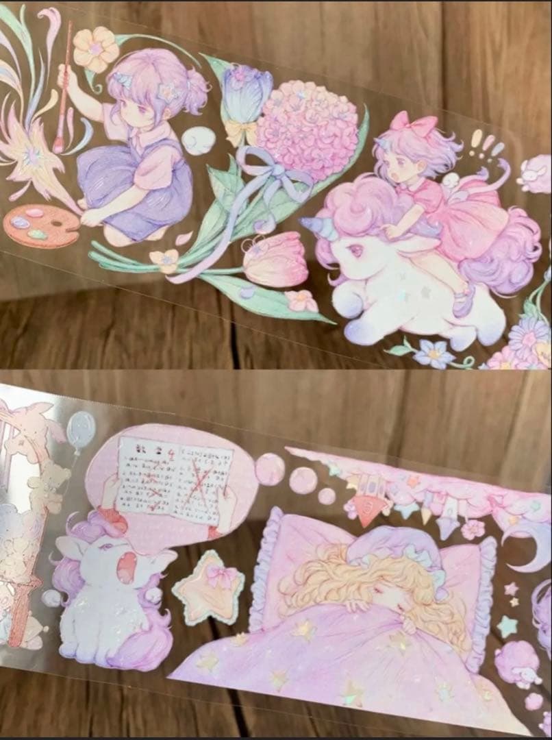 贝壳光 愈梦师 7cm×10m 海外マスキングテープ 海外マステ　人物