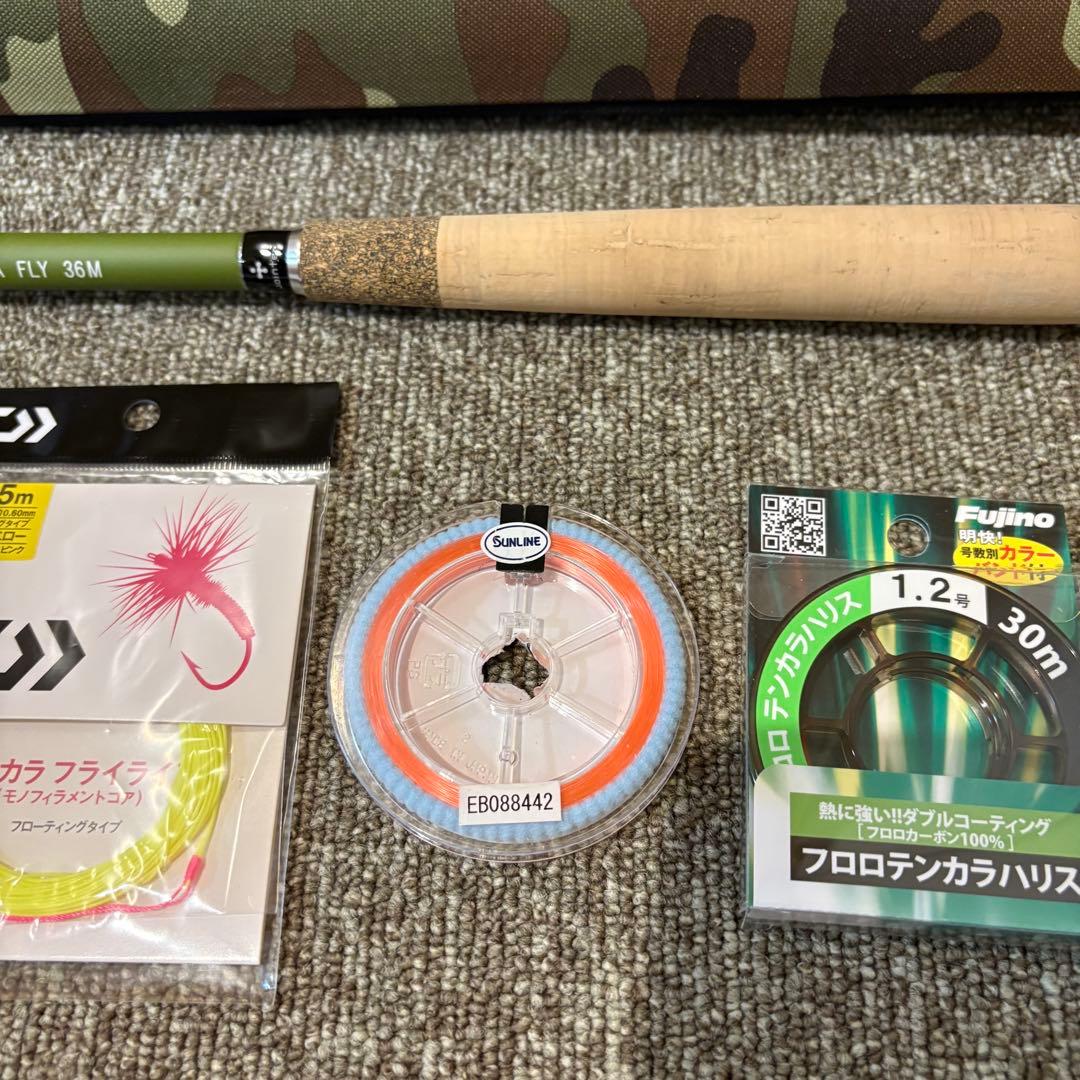 Jointer TenkaraFly36 テンカラ入門セット　ライン、毛鉤付き