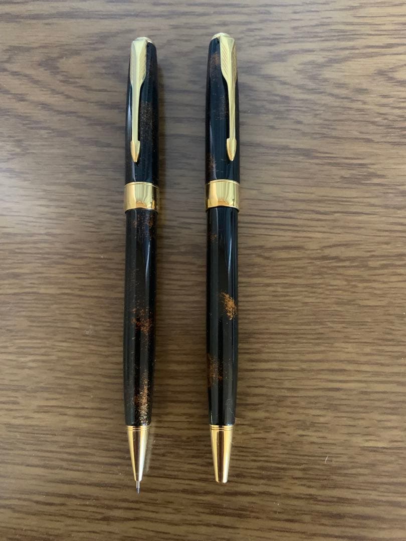 パーカーソネット　本漆し シャープペンシル　ボールペン