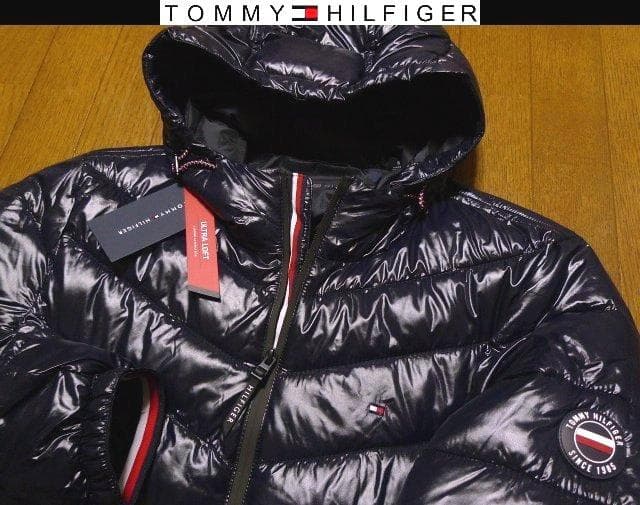 L日本サイズ位新品トミーヒルフィガーUSA限定耐風耐水蓄熱ダウンジャケット同機能