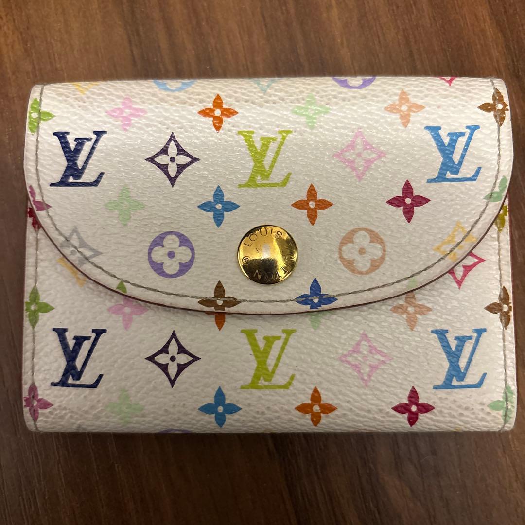 《ルイヴィトン》名刺入れ　カードケース モノグラム マルチカラー