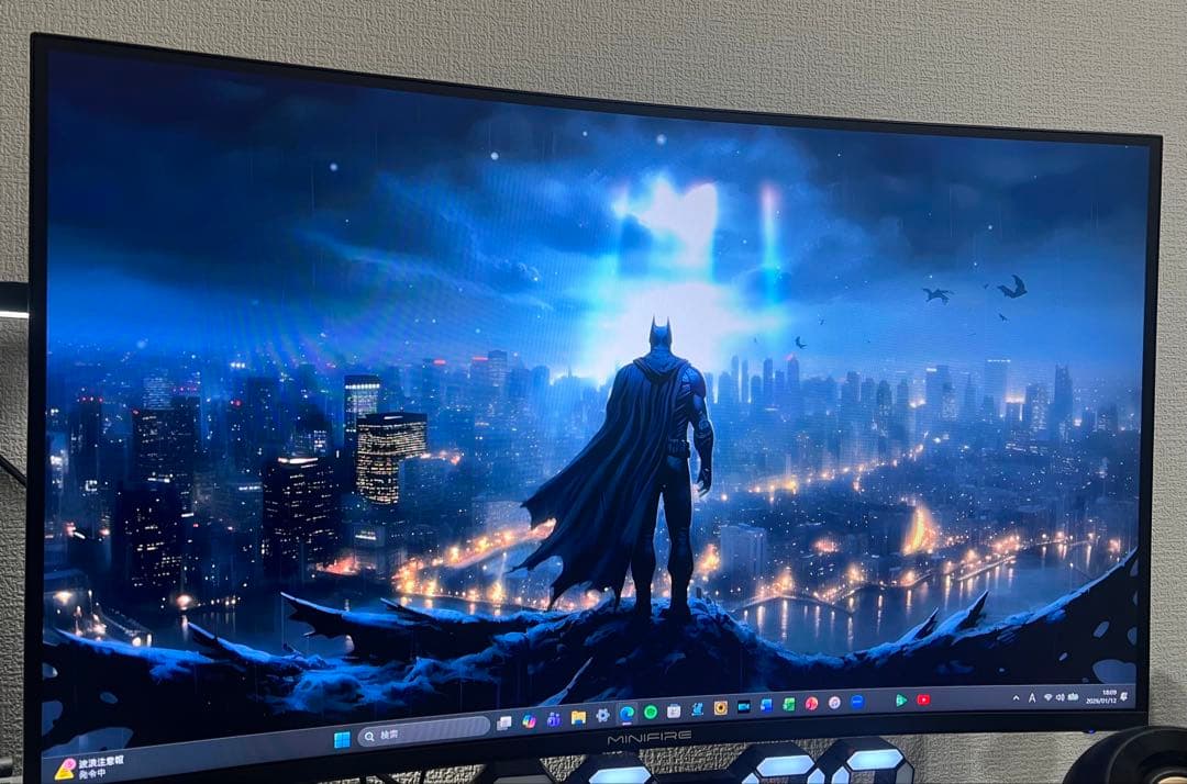 ガ*テ様 Minifire モニター27インチ 湾曲ゲーミングモニター