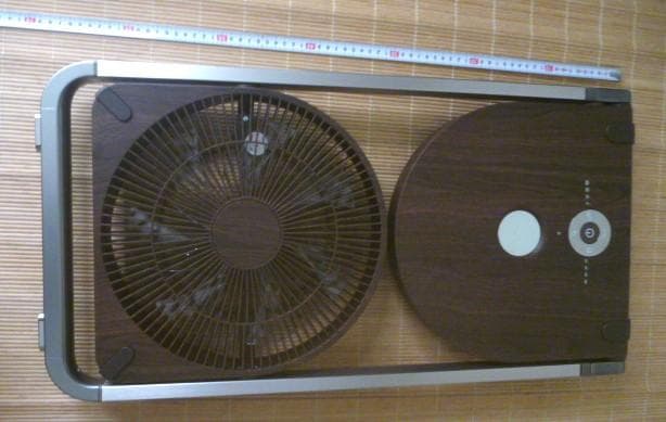 zuu。ドウシシャ☆折りたたみ扇風機◎新品＆木目調の希少品!!!