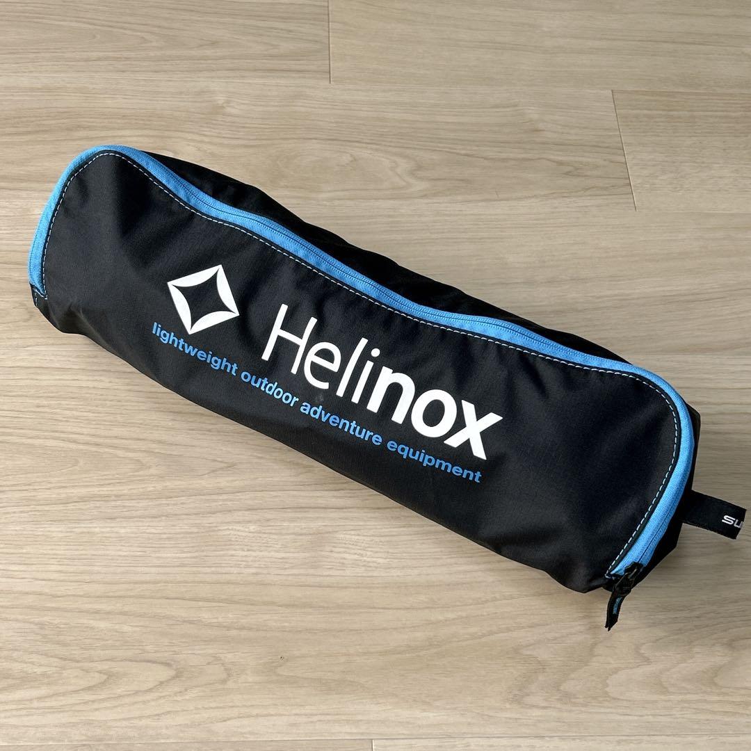 【美品】Helinox／ヘリノックス　サンセットチェア ブラック×ブルー
