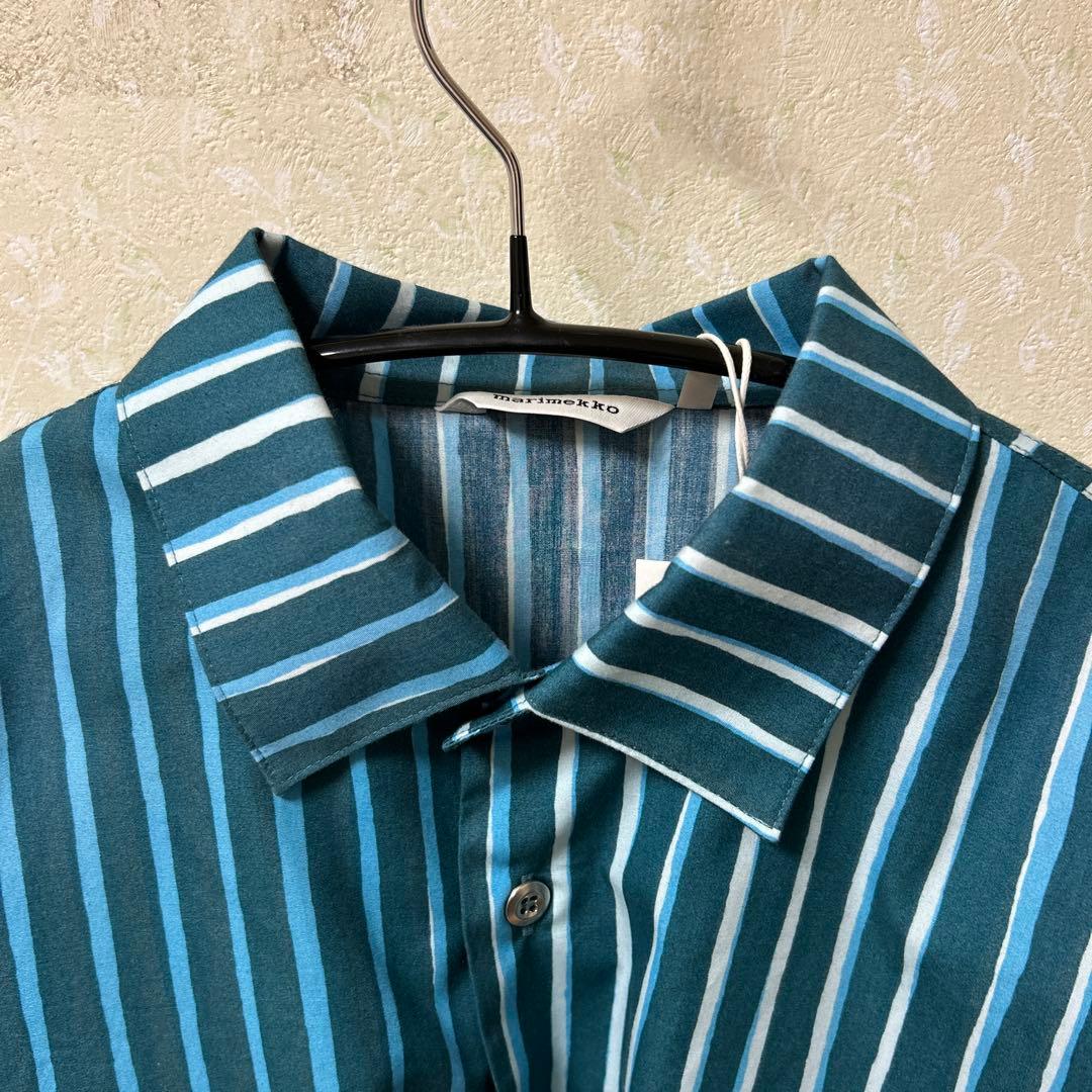 マリメッコ marimekko 長袖ストライプシャツ