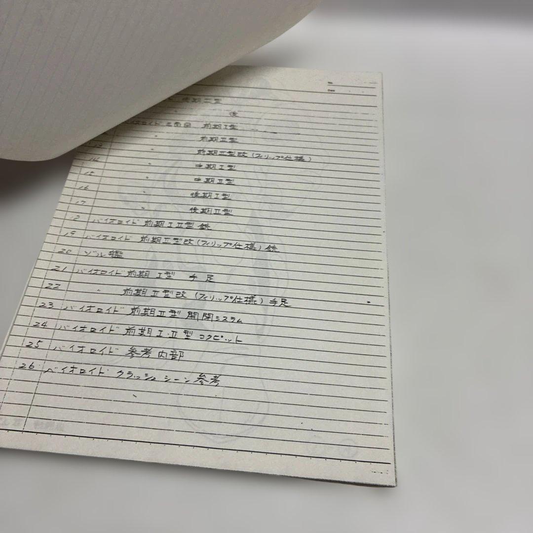 M*o様 【設定資料】超時空騎団サザンクロス　A4、B4、B5サイズの用紙