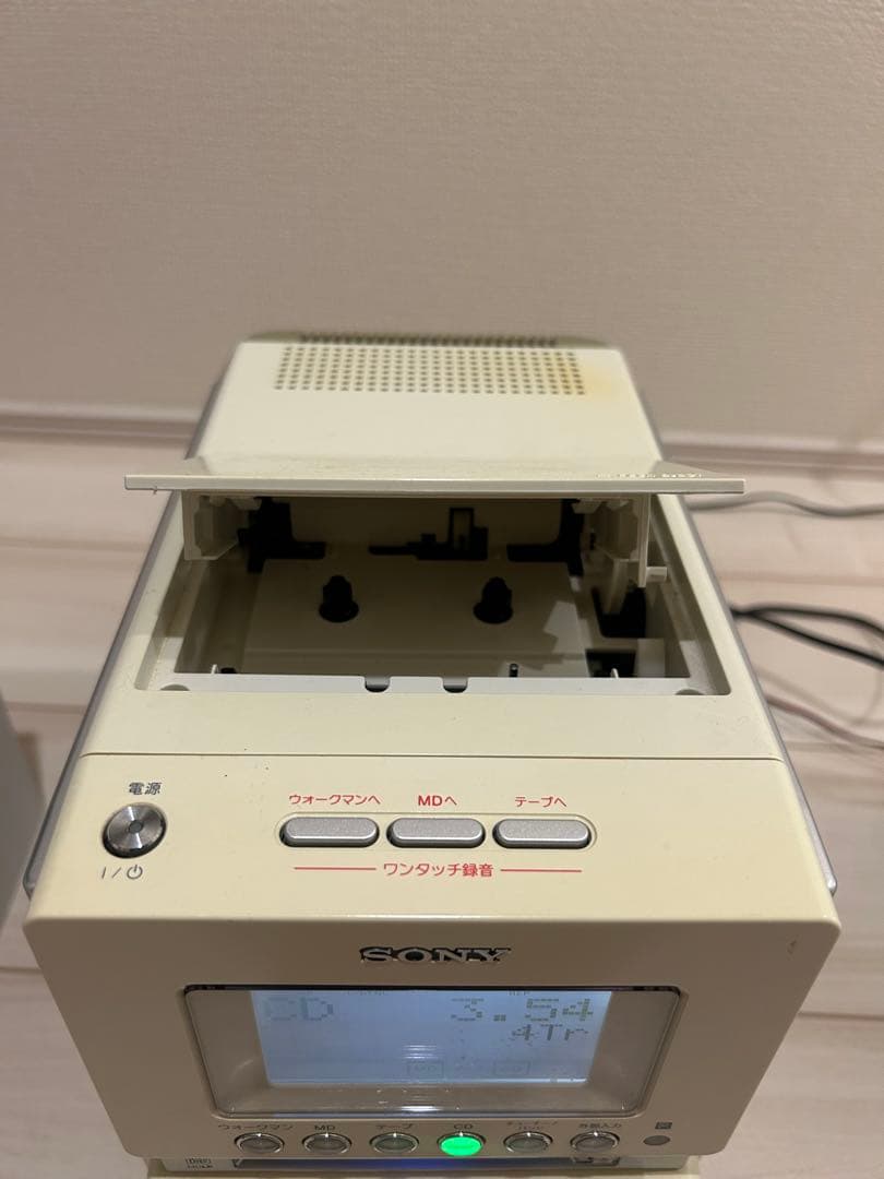 動作確認済 美品 SONY CMT-M35WM ミュージックコンポ リモコン付き