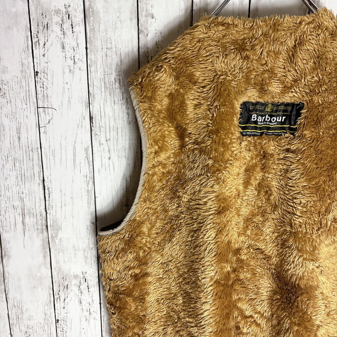 バブアー ライナーベスト イングランド製 ボア インナー レイヤードに