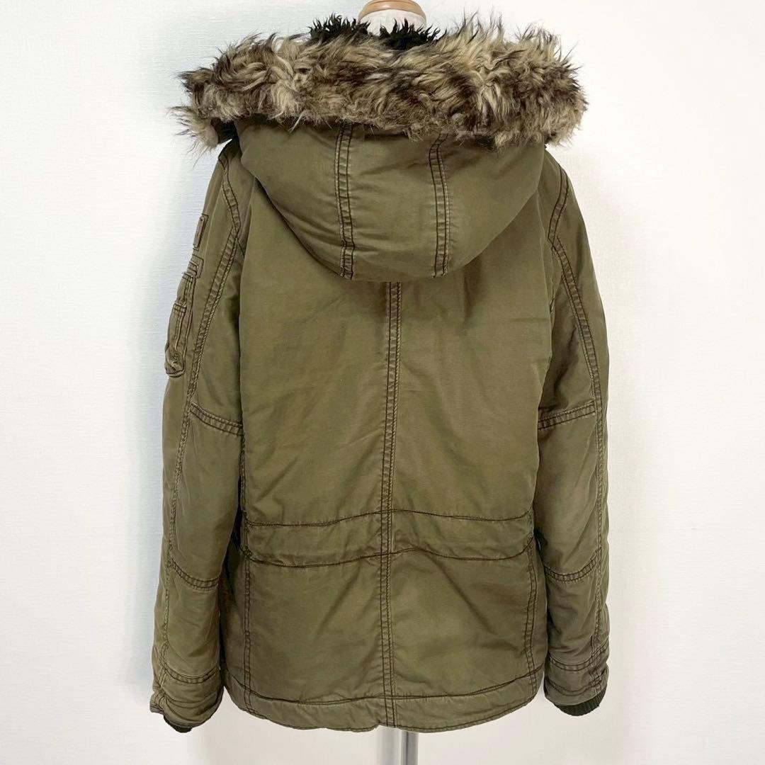 y2k❤️ 00s Abercrombie & Fitch ファー付 モッズコート