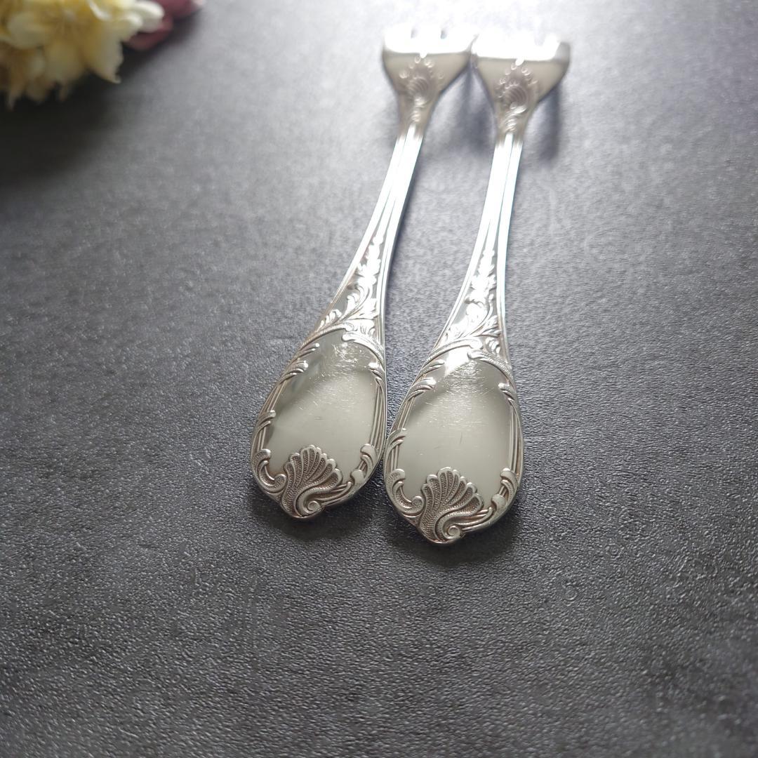 美品 クリストフル マルリー ケーキフォーク 2点