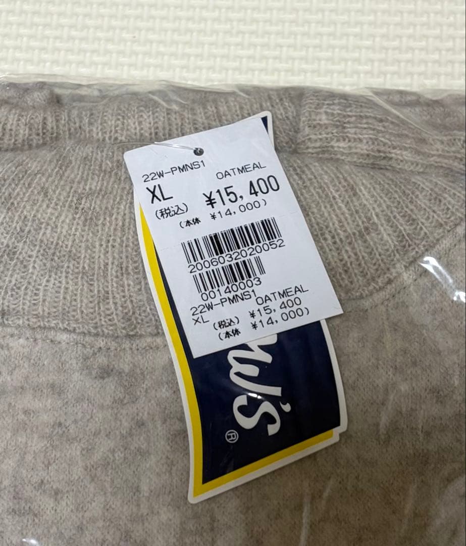 【炭酸電池】PHERROW'S ウール素材天竺モックネック フェローズ