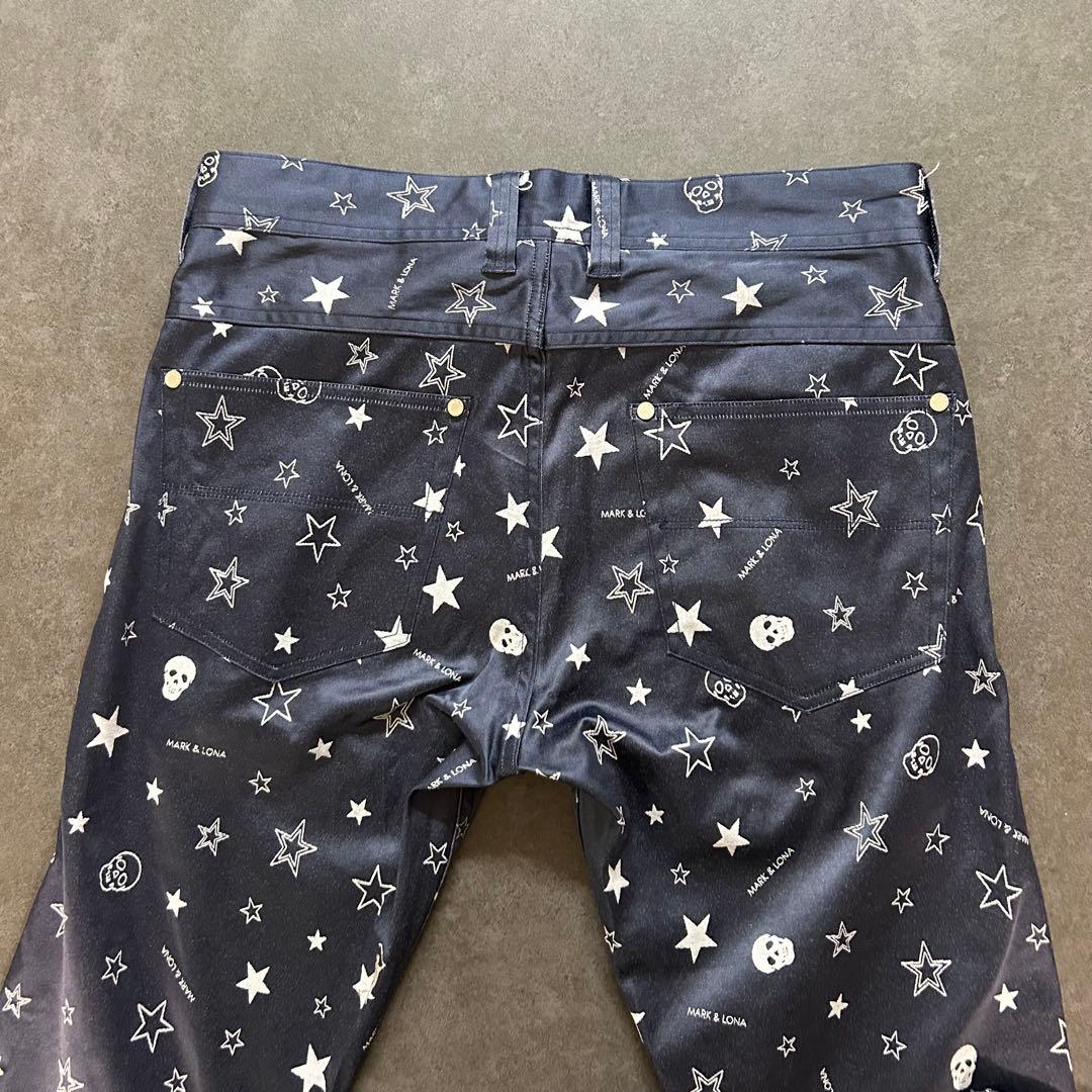 MARK &LONA マーク&ロナ ゴルフパンツ メンズ Mサイズ ネイビー色