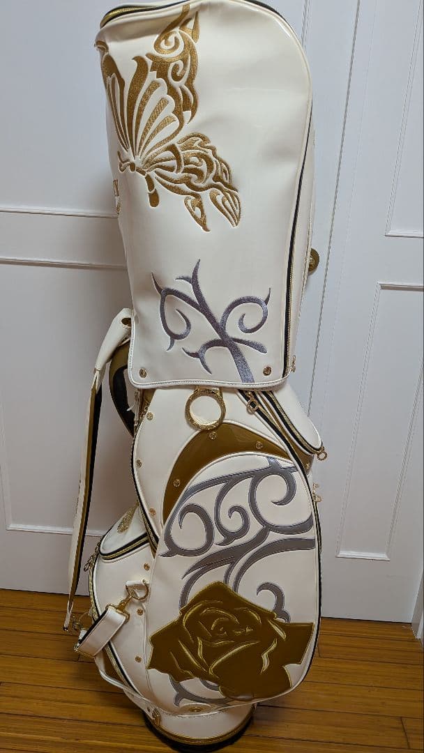 CRAZY スタンド式キャディバッグ「ローズ＆バタフライ」モデル