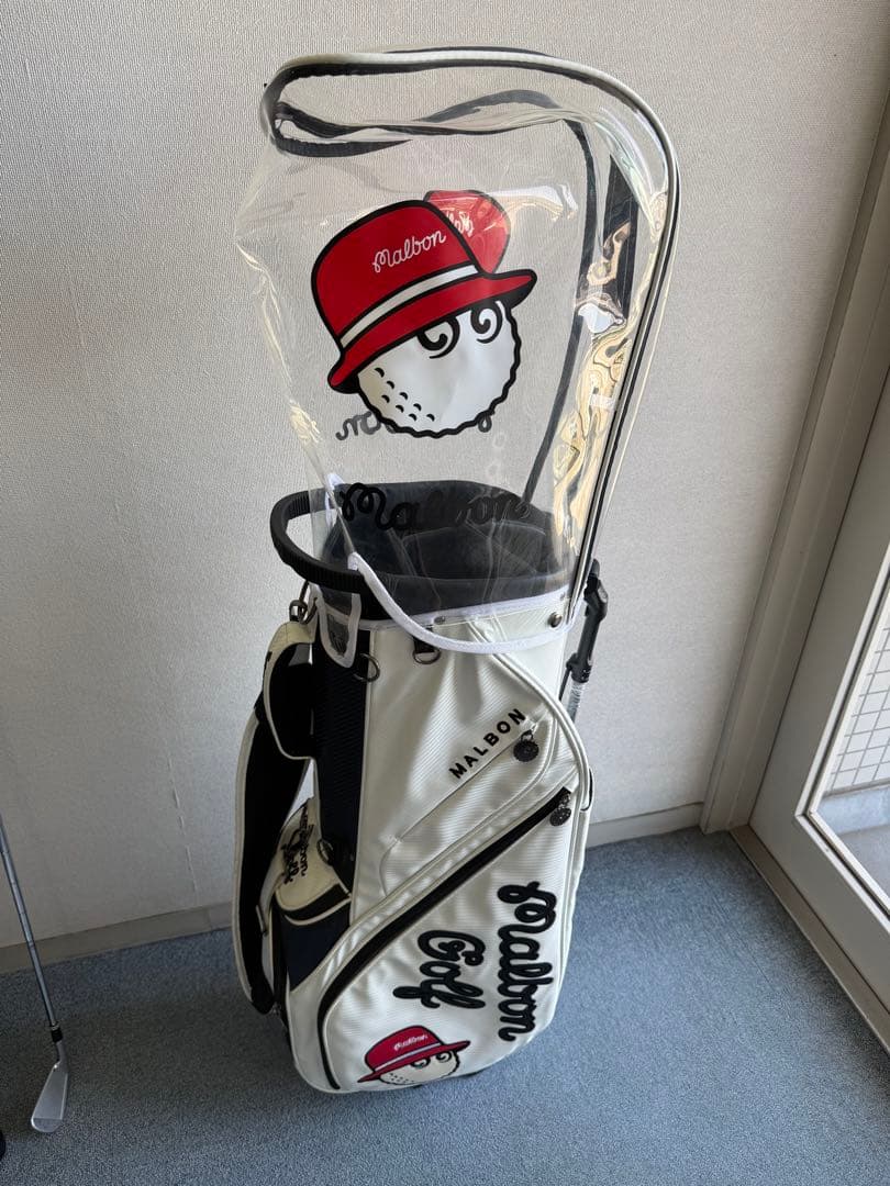 Malbon マルボンゴルフ キャディバッグ ホワイト