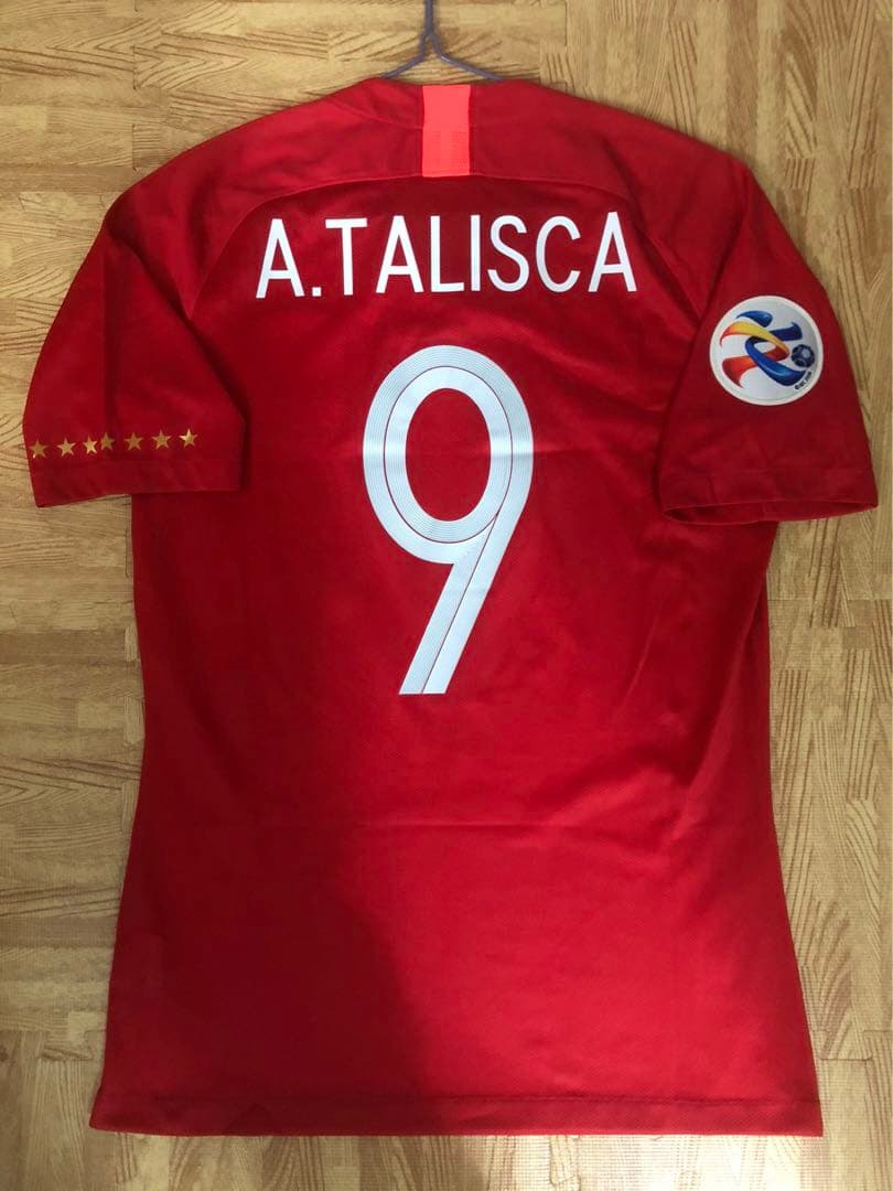 【選手支給品】2019年広州恒大ACLユニフォーム　9番タリスカ選手