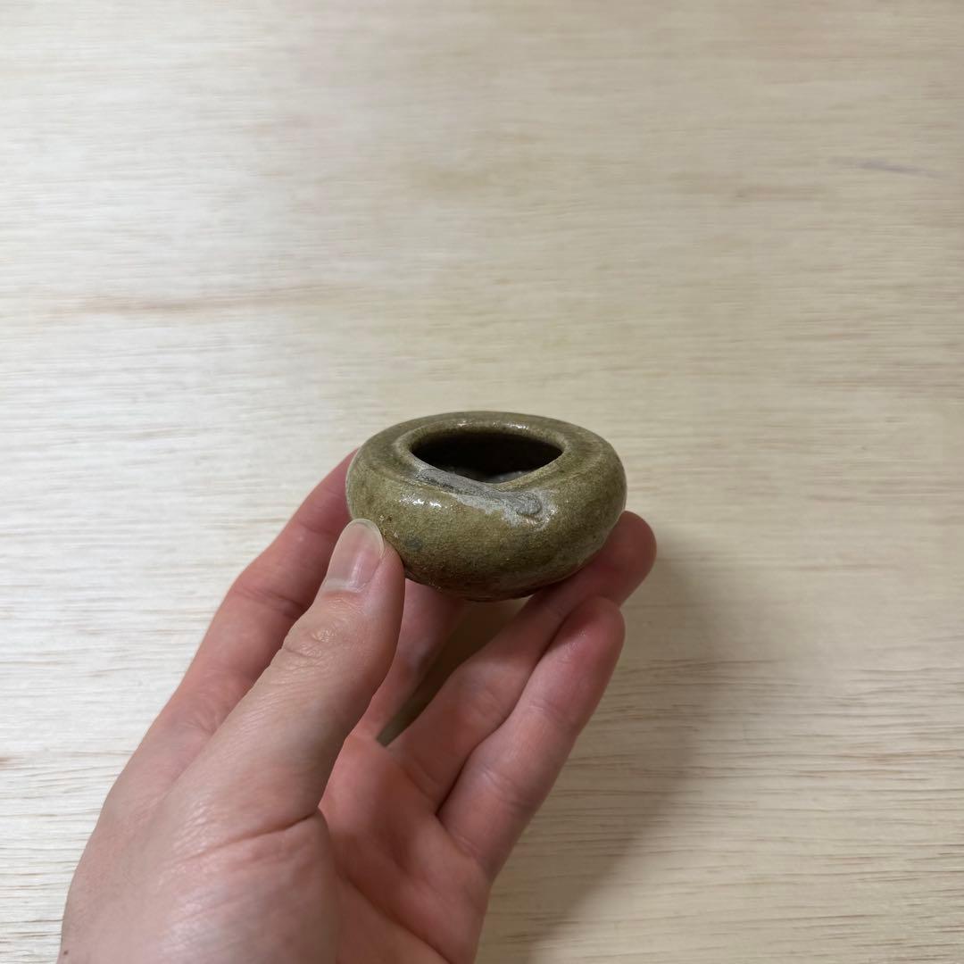 古瀬戸 灰釉 小壷 花器 室町時代 古信楽 古常滑 美濃 山茶碗 古美術 骨董