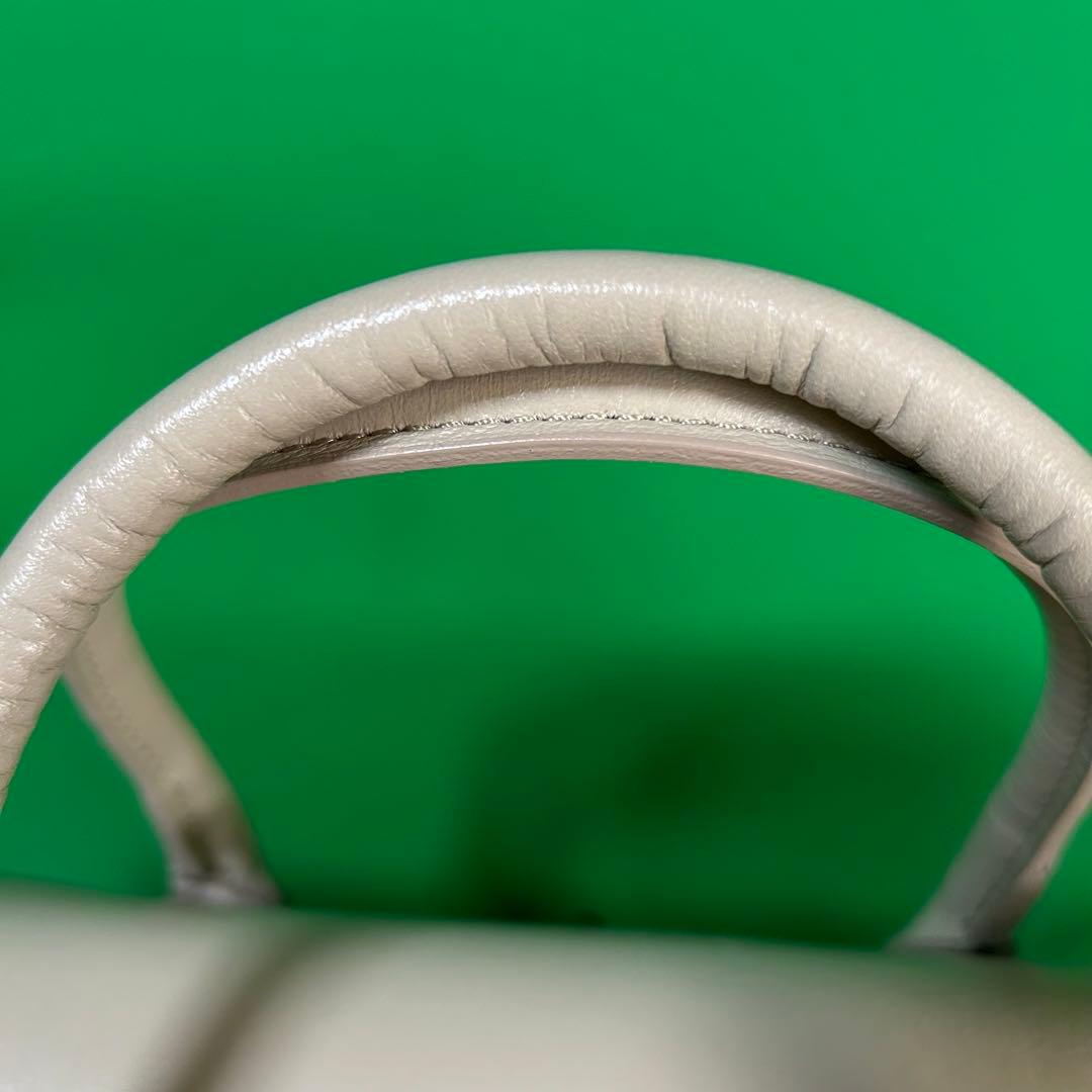 アルベロベロ　ハンドバッグ　2way ショルダーバッグ　ベージュ　刺繍　ビーズ