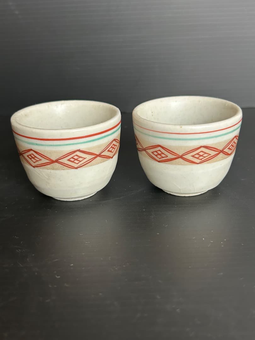 酒器 (徳利・猪口２) 人間国宝 三代徳田八十吉 (正彦銘) 作