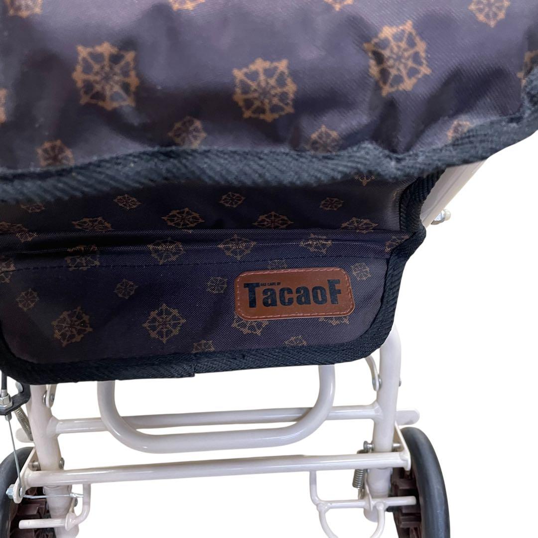 Tacaof 幸和製作所 手押し車 シルバーカー スリム 両手ブレーキ 座面付き