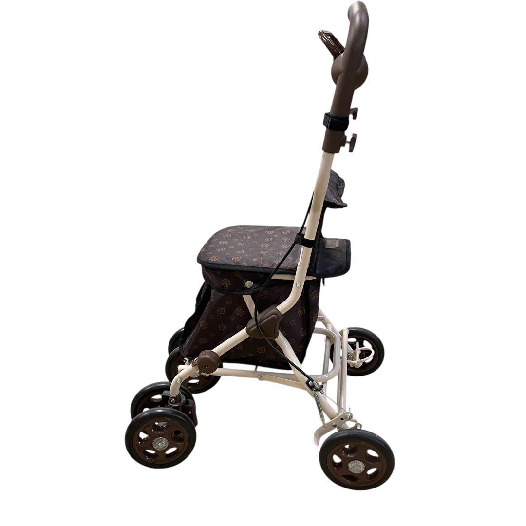 Tacaof 幸和製作所 手押し車 シルバーカー スリム 両手ブレーキ 座面付き