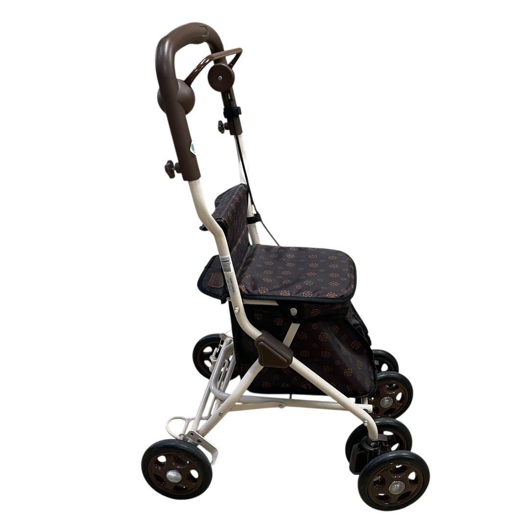 Tacaof 幸和製作所 手押し車 シルバーカー スリム 両手ブレーキ 座面付き