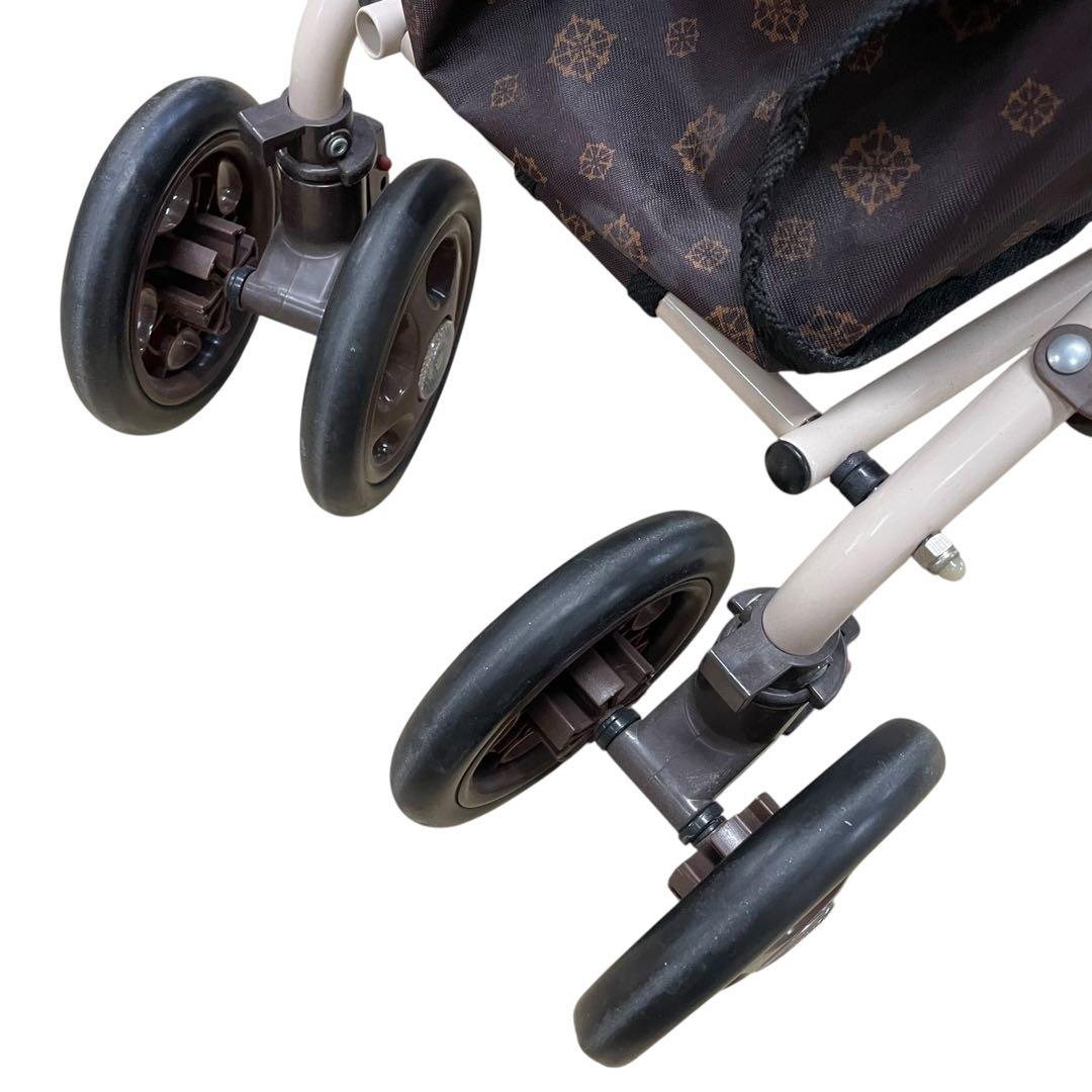 Tacaof 幸和製作所 手押し車 シルバーカー スリム 両手ブレーキ 座面付き