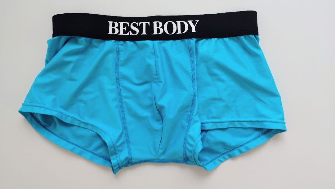 BEST BODY トレーニングショーツセット　Lサイズ　青色　白色
