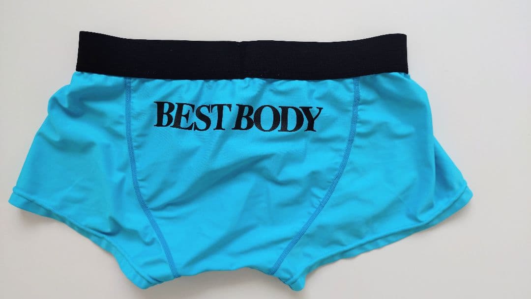BEST BODY トレーニングショーツセット　Lサイズ　青色　白色