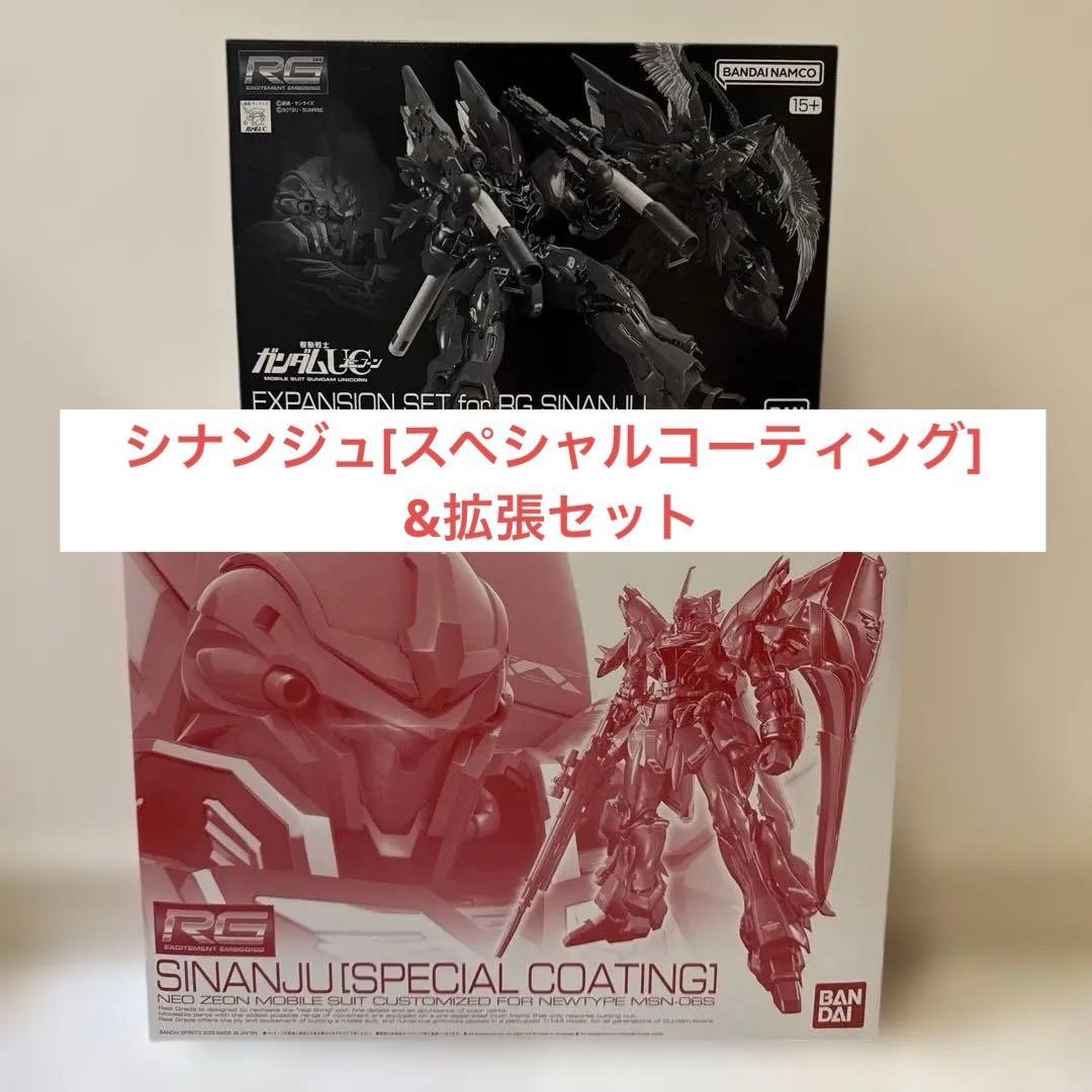 【未組立】RG1/144シナンジュ[スペシャルコーティング]&拡張セット