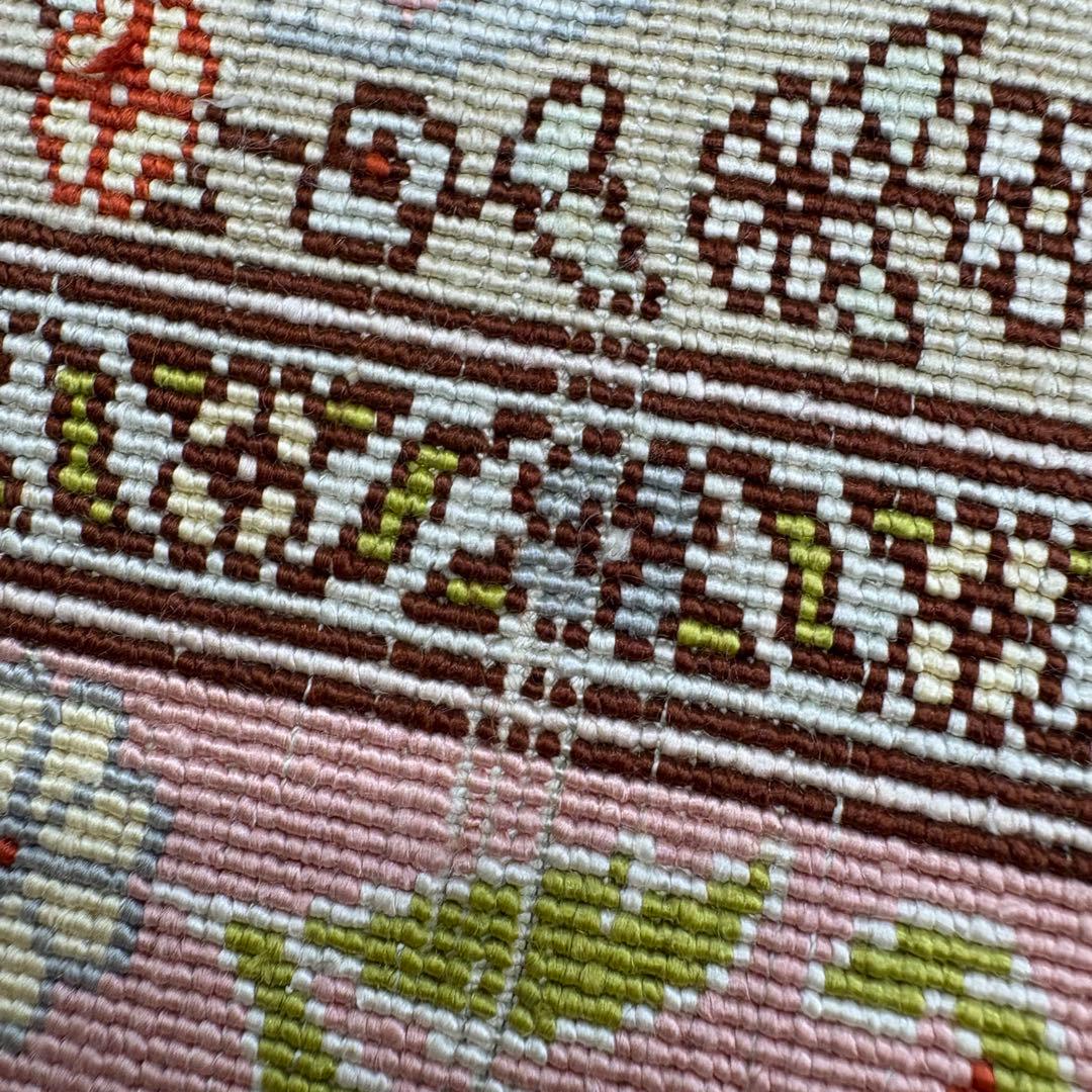 トルコ絨毯　ヘレケ　シルク　玄関マット　55×70