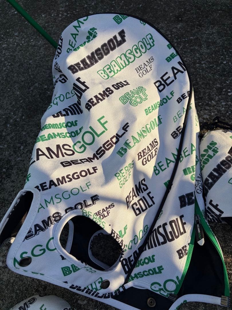 BEAMS GOLF キャディバッグ・ヘッドカバーセット　マルチロゴ　ビームス