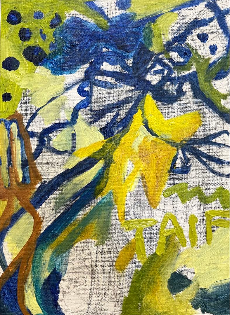 【F4号】TAIFU 台風 oil painting 原画