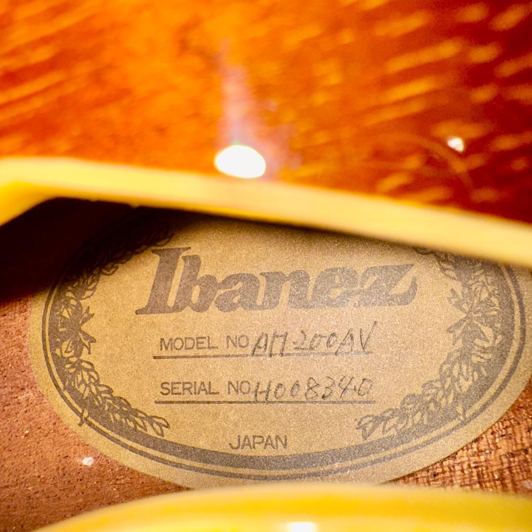 【希少アイバニーズ製セミアコ】1989年製Ibanez AM200 AV