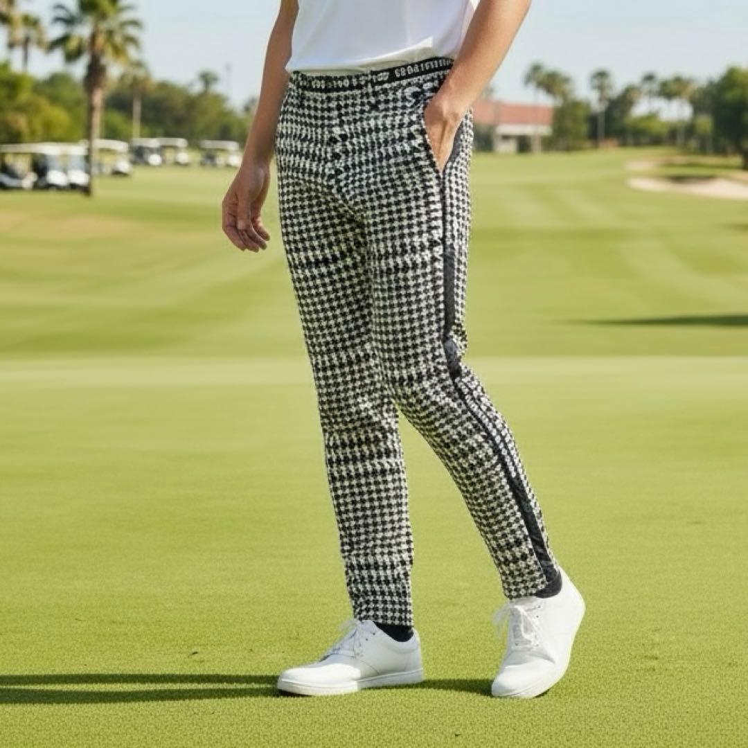 現行モデル　マスターバニー　パンツ　L〜XL相当相当　総柄　茶　焦茶　5