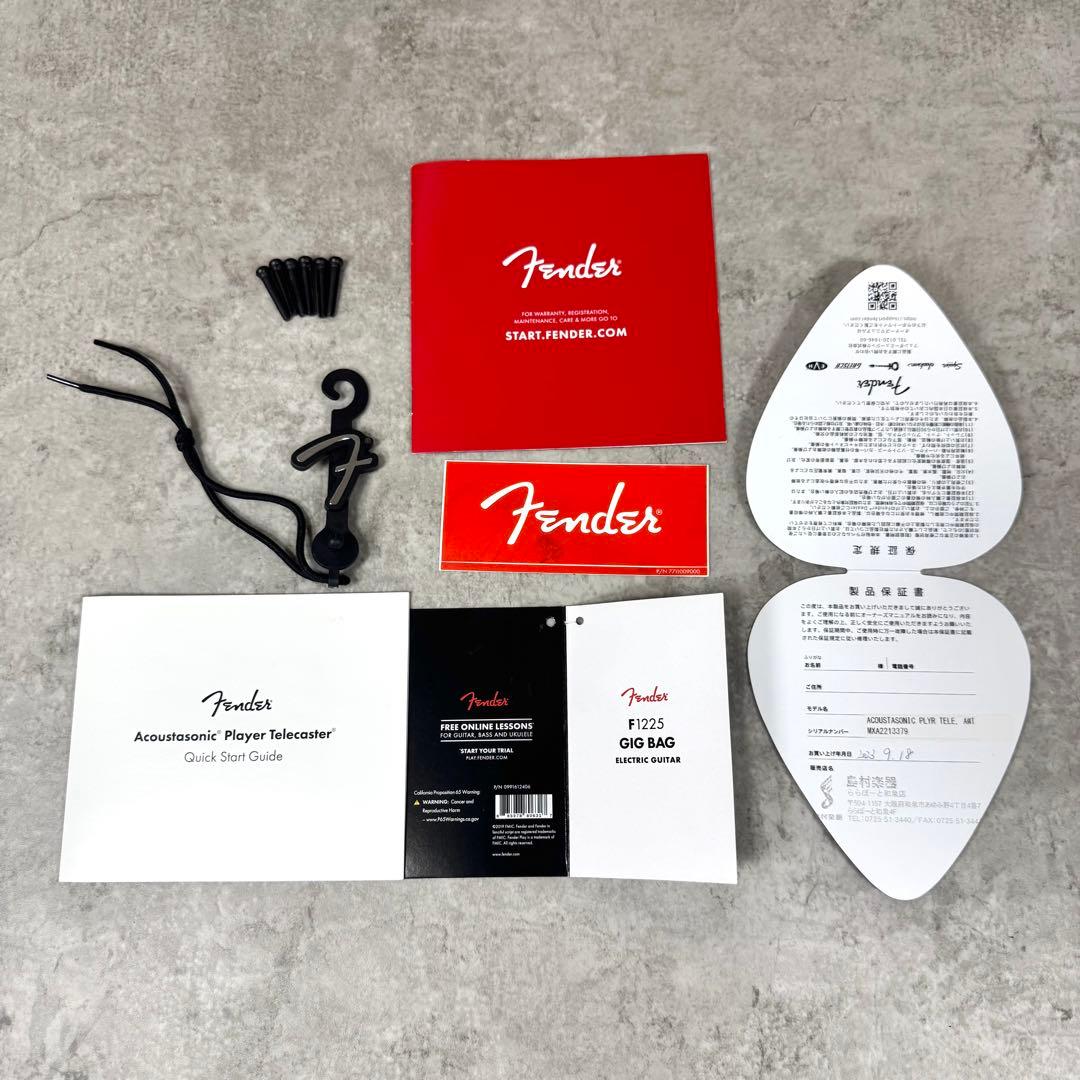 【激レア】フェンダー アコスタソニック テレキャス 美品 ホワイト メンテ済み