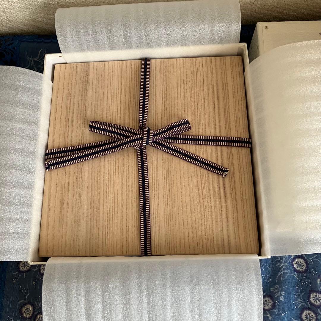 最終お値下げ 新品未使用 川北浩彦 閉隠盆 欅盆