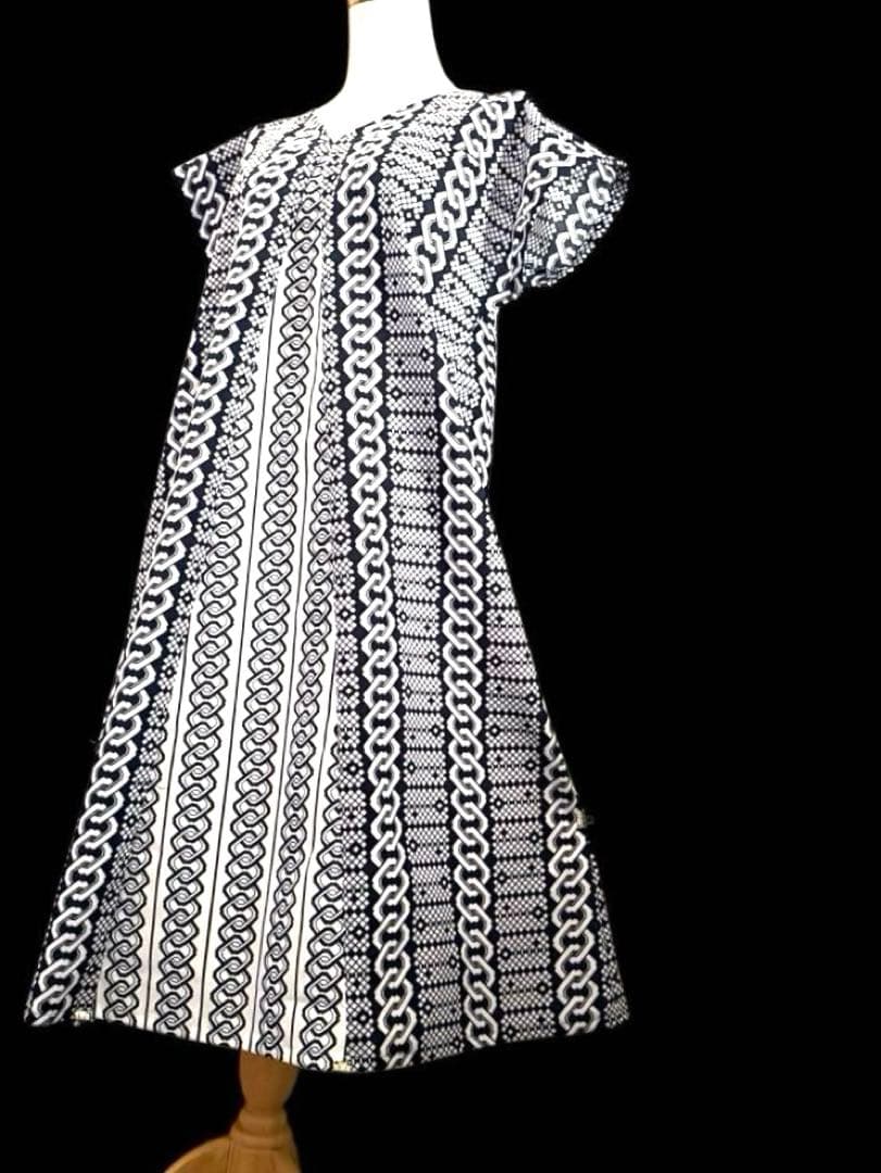 6Y19-1896浴衣リメイク　ワンピース　ロング　ハンドメイド　優雅Aライン