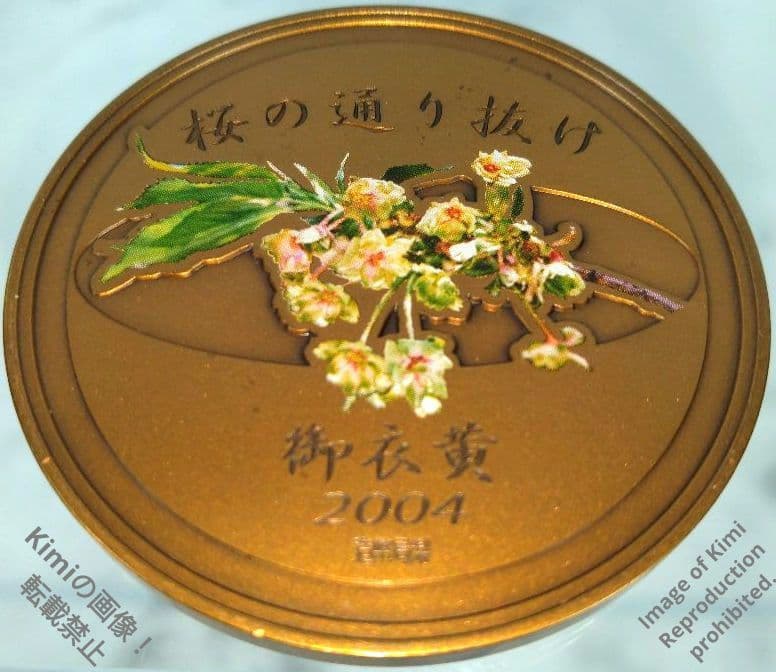 平成16年 2004年 桜の通り抜け記念 銅メダル 日本造幣局 春の草花に息吹