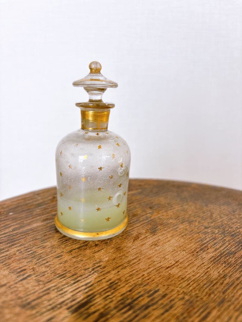 フランスアンティーク　NapoléonIII世時代吹きガラス製パフュームボトル