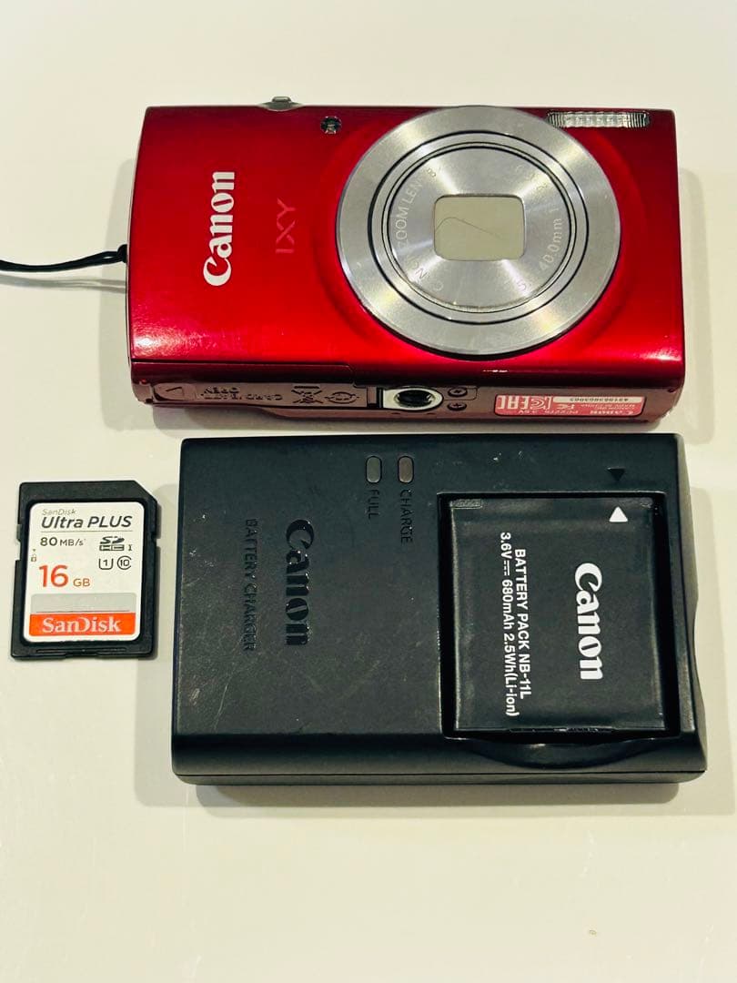 Canon IXY 180デジタルカメラ レッド