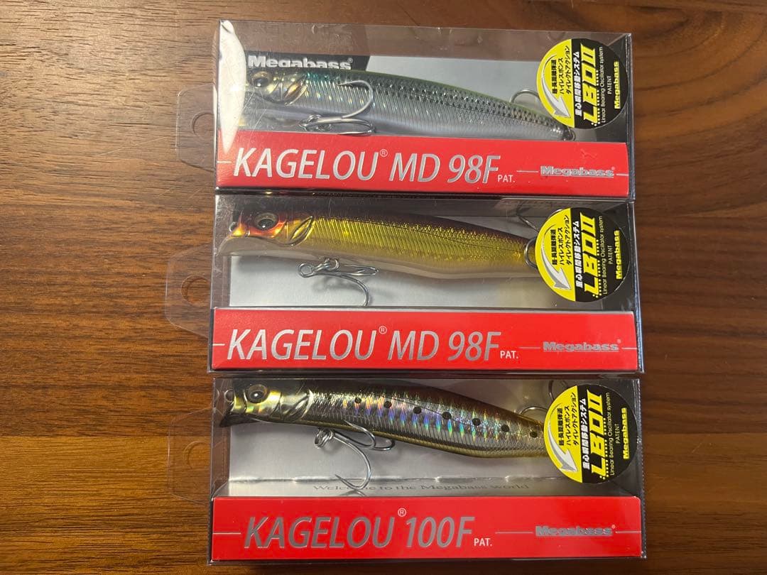 メガバス　カゲロウ　MD98F 100F 3本まとめてセット