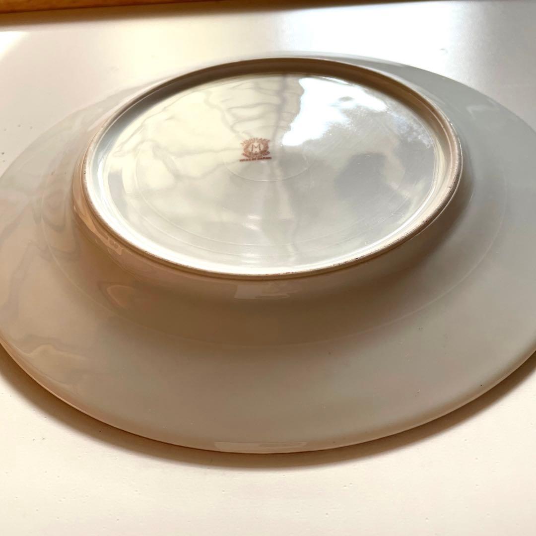 ＊写実画清流魚＊1919年-1940年・２２cm・金盛・金彩・オールドノリタケ・