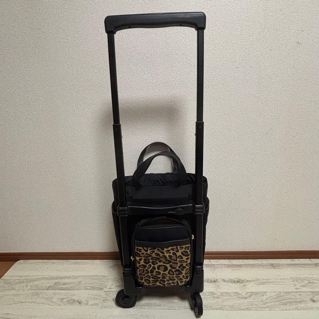 SWANY スワニー　キャリーバック　レオパード柄　ヒョウ柄