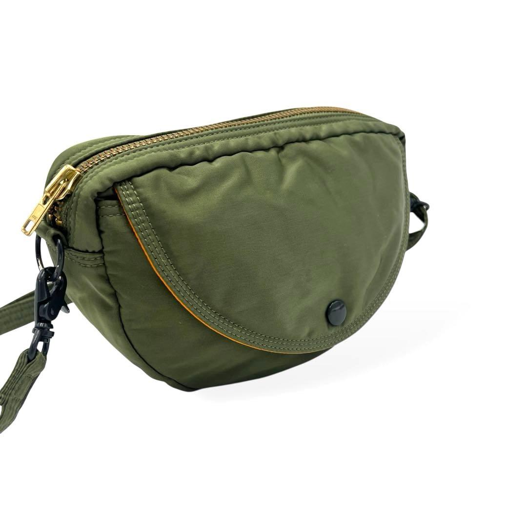 【希少✨廃版】ポーター タンカー ショルダーバッグ ハーフムーン セージグリーン