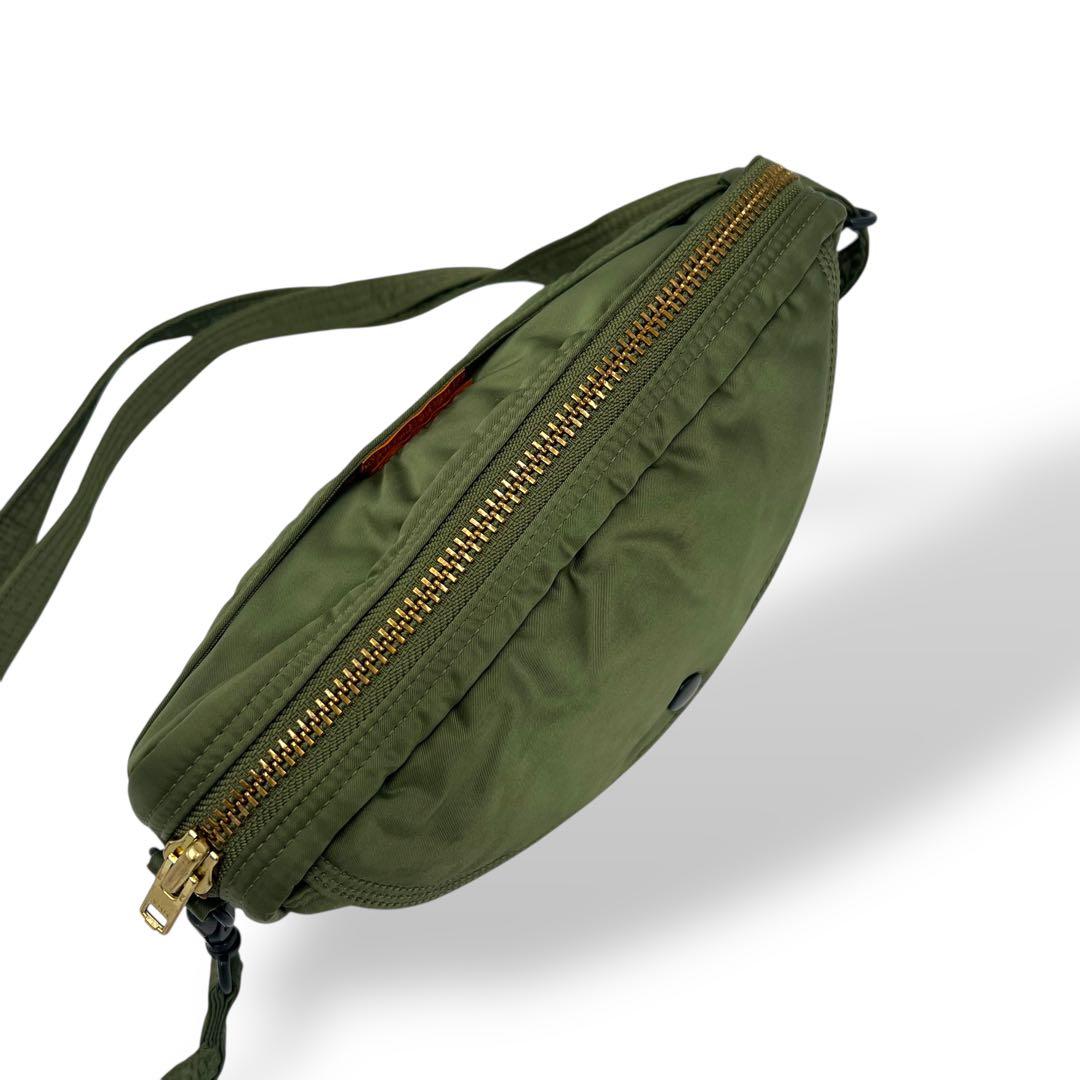 【希少✨廃版】ポーター タンカー ショルダーバッグ ハーフムーン セージグリーン