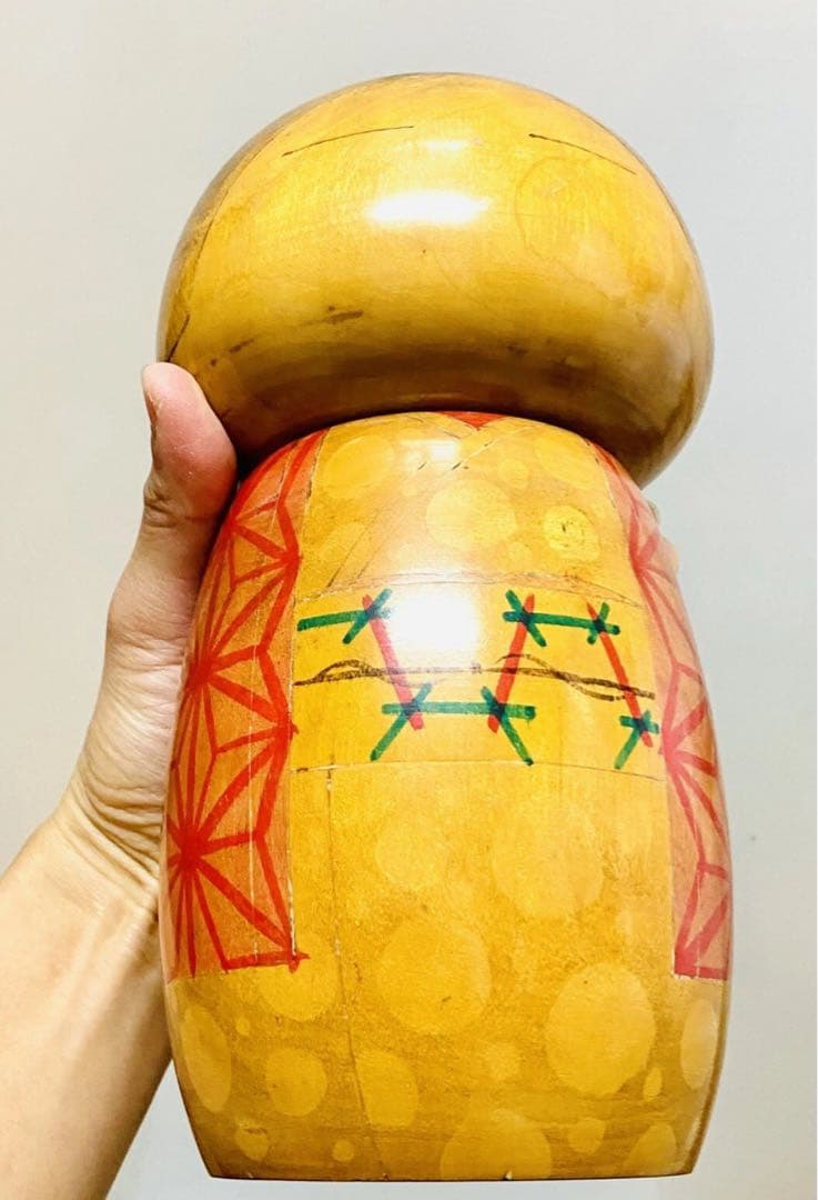 中古　こけし　人形　日本　木製　伝統　だんご　東亜　大　コレクション　G