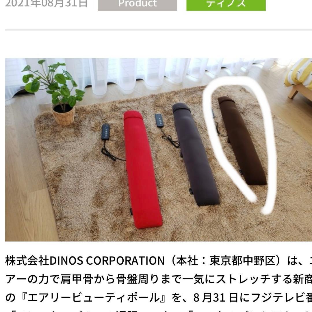 新品未使用　ディノス　エアリービューティポール ブラウン　マッサージ
