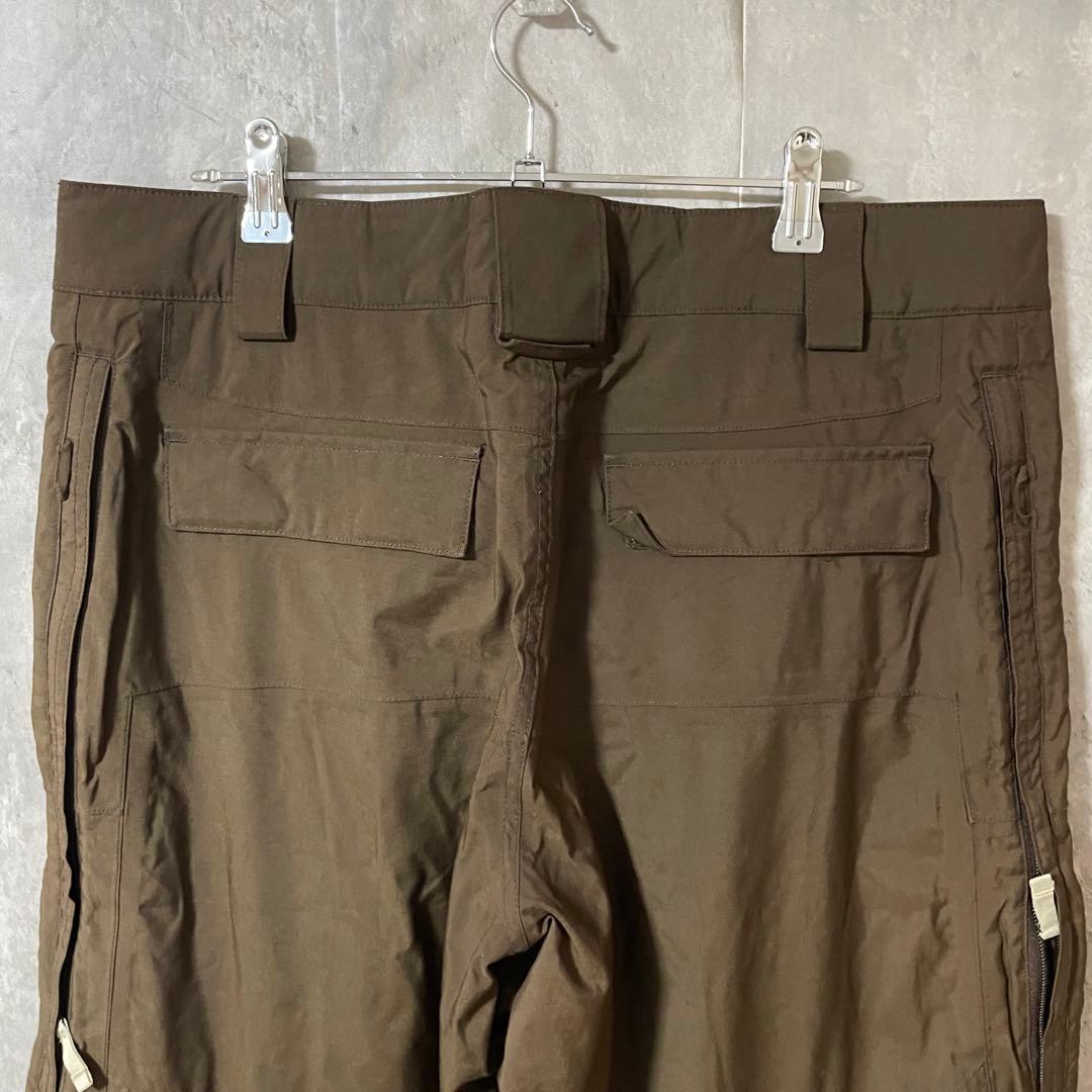 burtonバートンスキーパンツスノーボードウェアズボン下茶色ブラウンロゴ希少