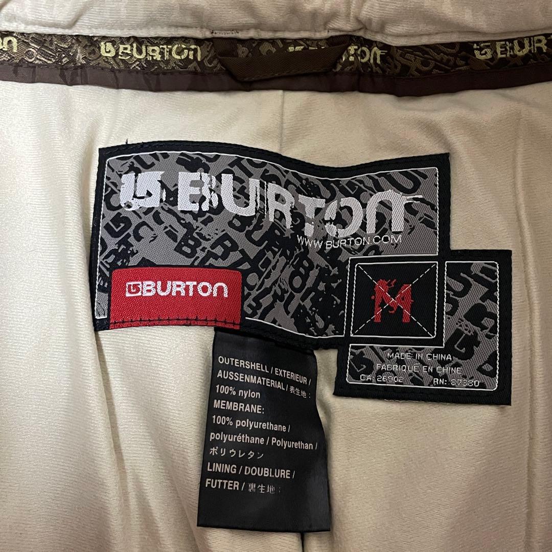 burtonバートンスキーパンツスノーボードウェアズボン下茶色ブラウンロゴ希少