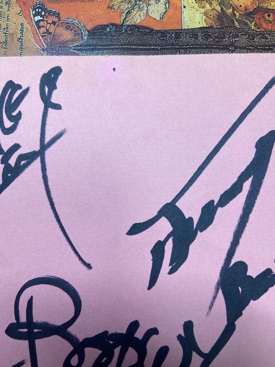 貴重！　BOOWYボウイの直筆サイン　氷室京介 布袋寅泰 松井常松 高橋まこと